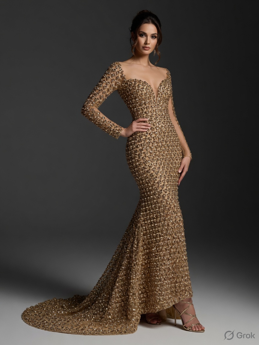 Crystal sample as a gown