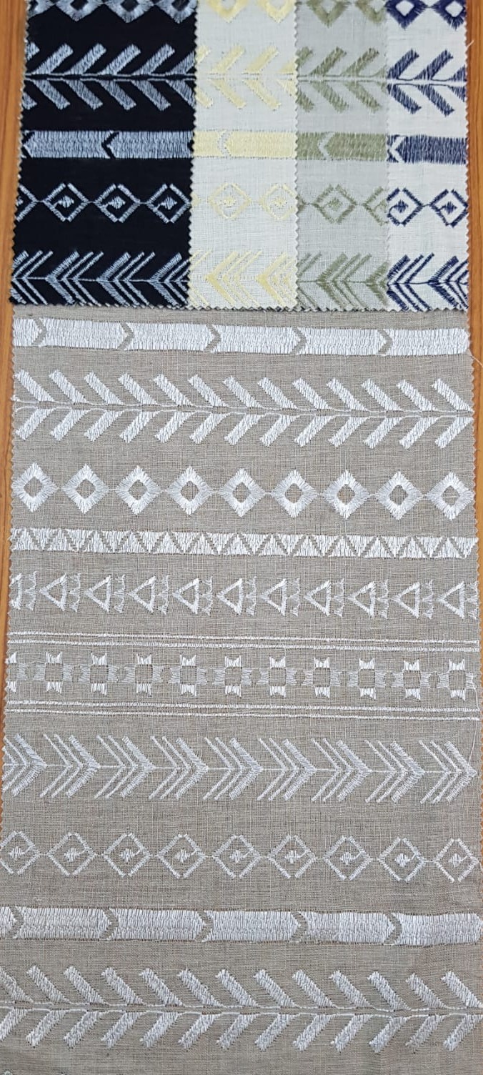 INTERCRAFT linen embroidery sample