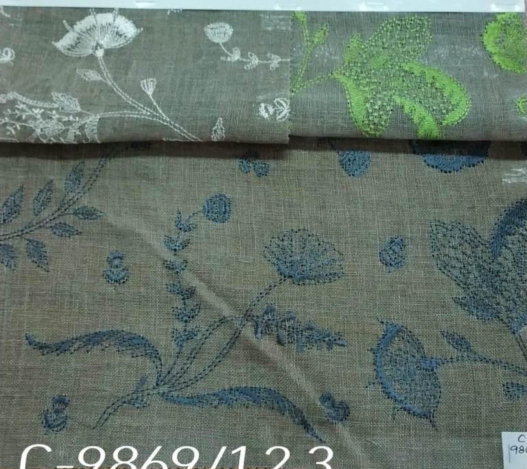 INTERCRAFT linen embroidery sample