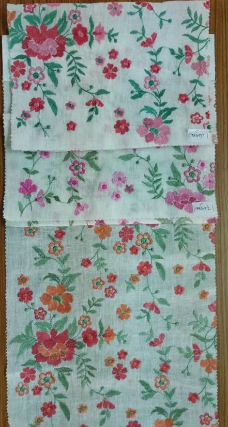 INTERCRAFT linen embroidery sample